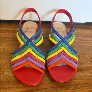 Impo Rosie Multicolor Strappy wedge Sandals size 7